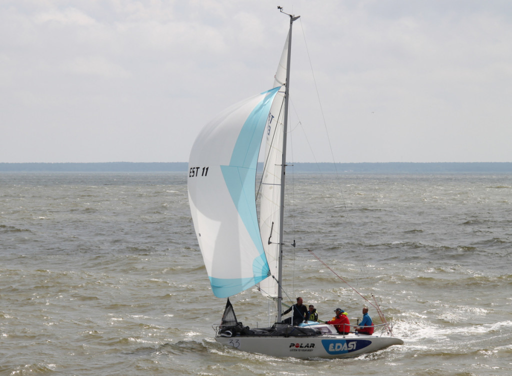 Jaht Edasi (Haapsalu JK) Pärnu lühiraja finišis. Foto: Piret Salmistu