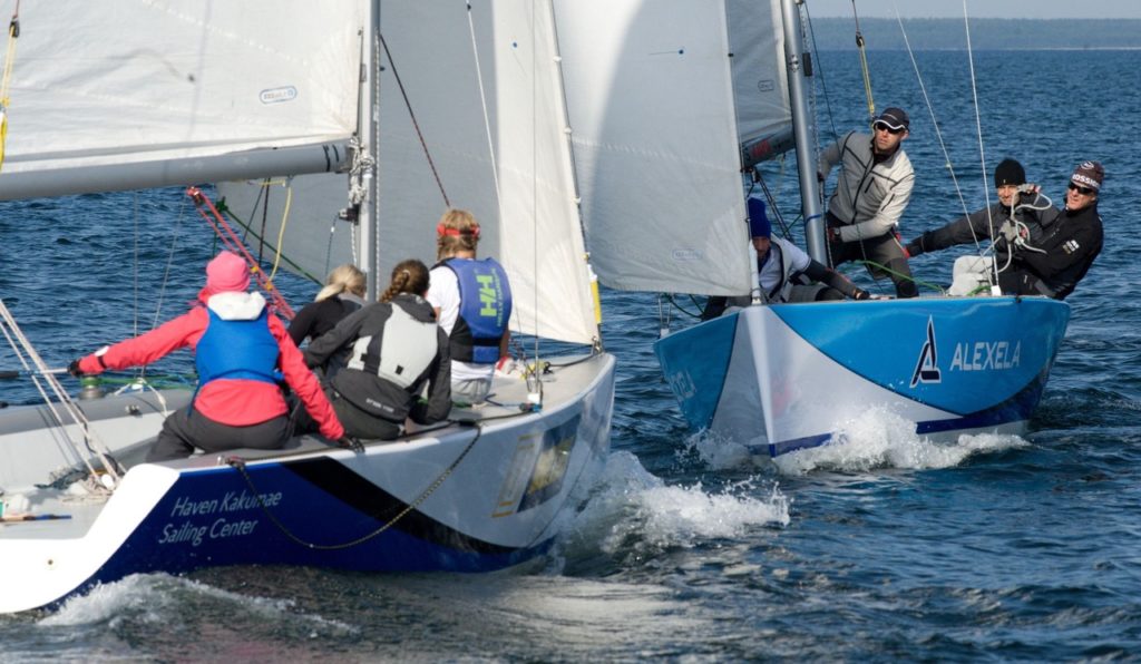 Match race competition on BlueSail24 boats. Author: Haven Kakumäe Sailing Center