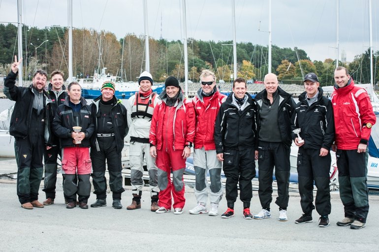 Match Race Eesti meistrivõistluste top 3. Foto autor: Keiti Väliste, Eesti Match Race Liit
