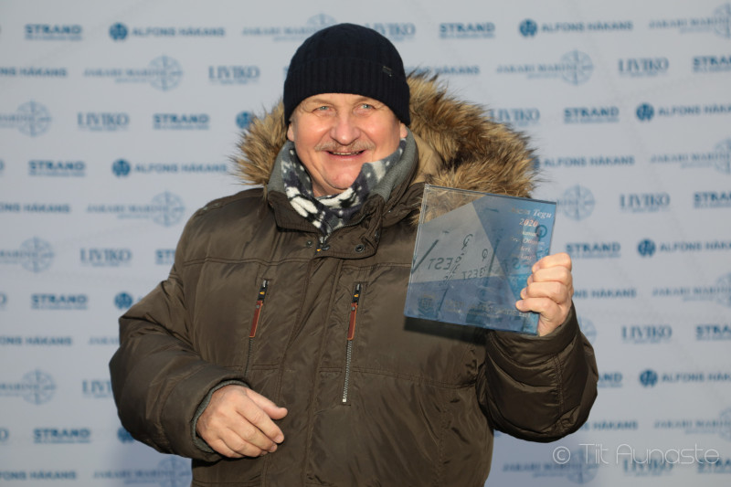 Aasta Tegu 2020 raamatu "Rein Ottoson. Meri, mu kirg" auhinda võtab vastu Rein Ottoson Foto autor: Tiit Aunaste